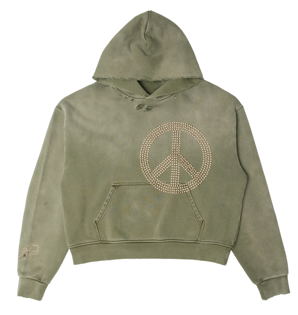 PEACE RIVETED HOODIE