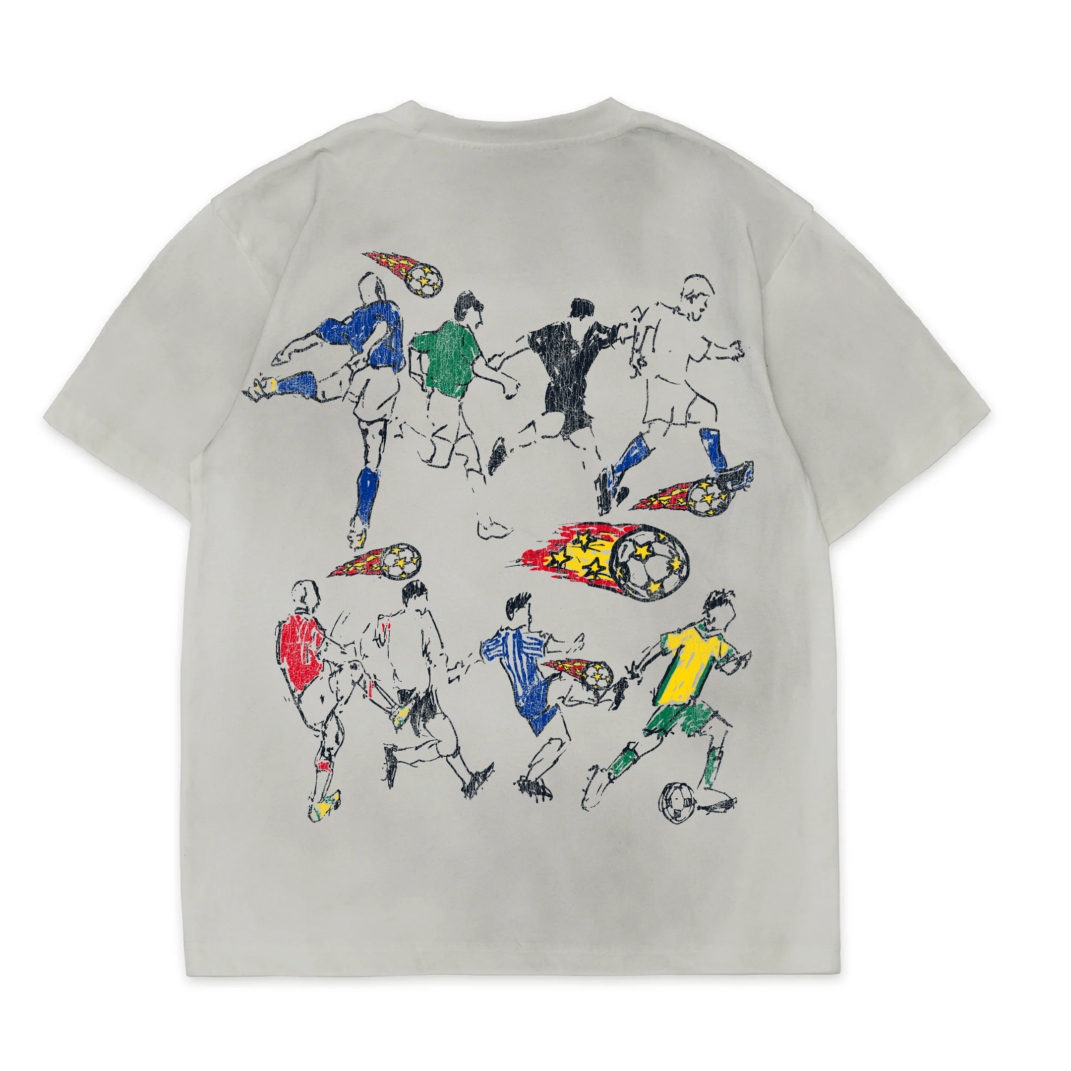 WORLDCUP DIRTY WHITE TEE