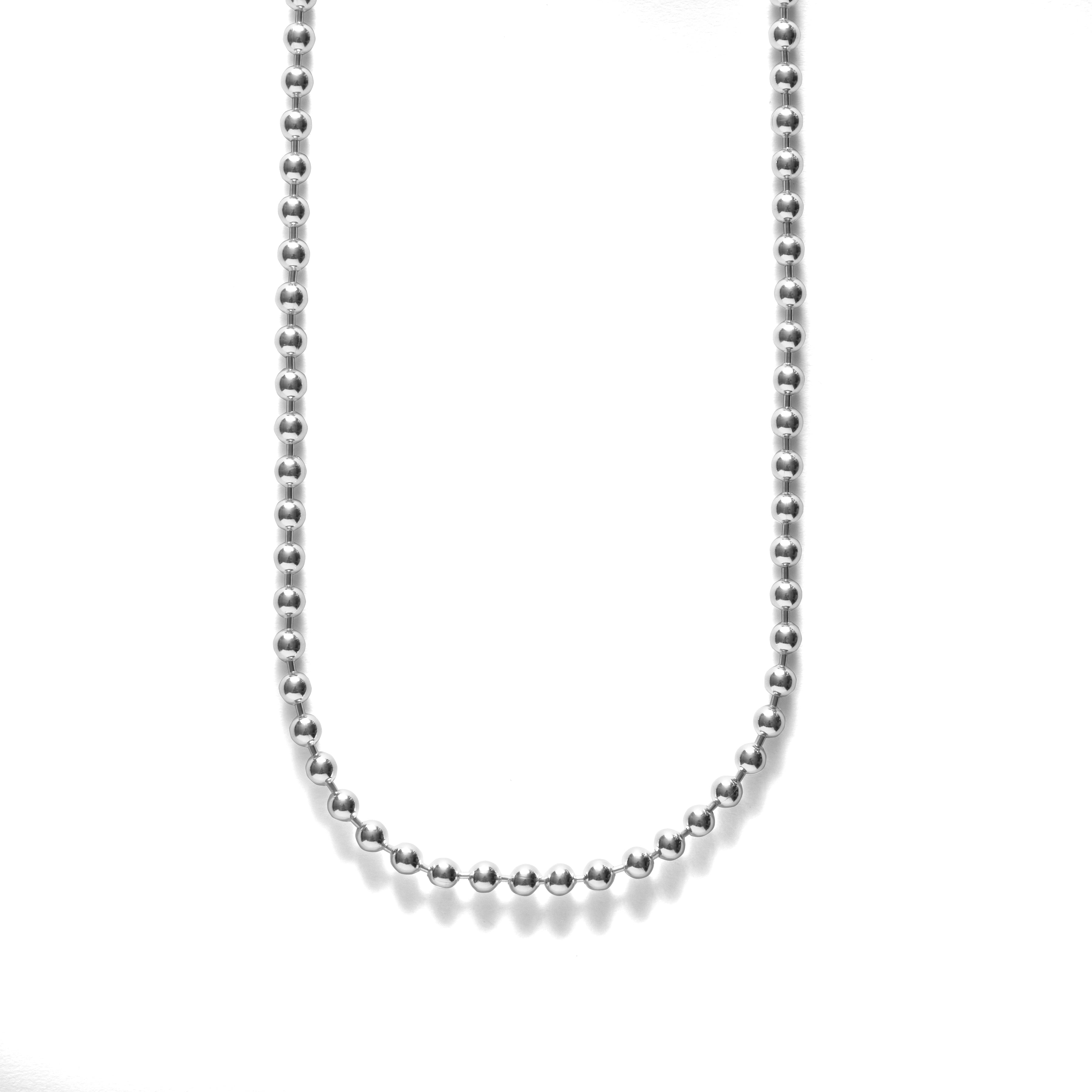 R² STERLING SILVER BALL CHAIN